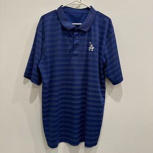 Los Angeles Dodgers MLB Polo Shirt Adult XL Blue Performance Quick Dry Baseball